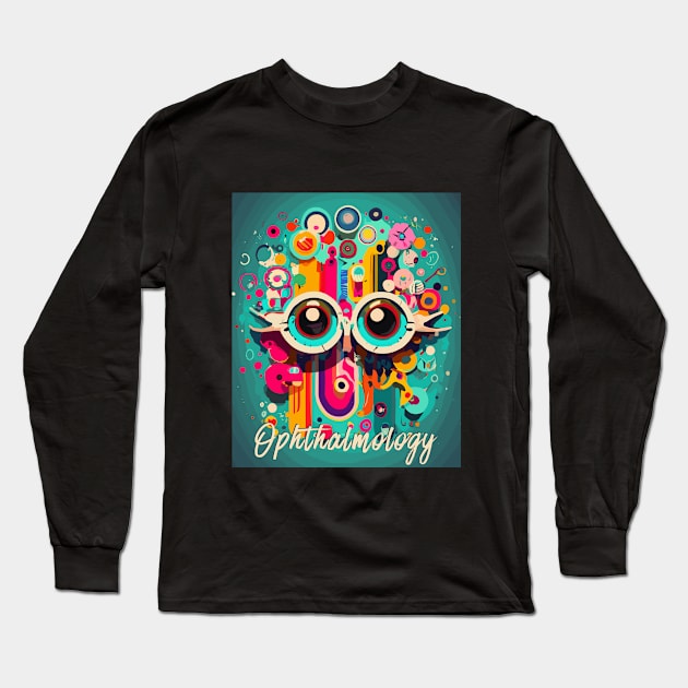 Ophthalmology Art Brafdesign Long Sleeve T-Shirt by Brafdesign